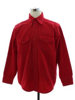 1970's Mens Heavy Cotton Flannel Shirt