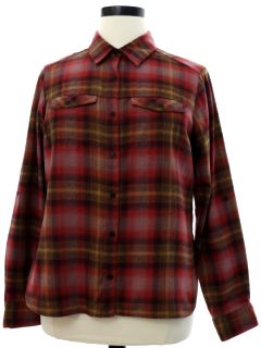 1990's Womens Columbia Sportswear Plaid Flannel Shirt