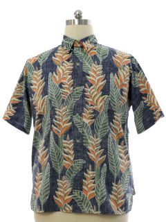 1990's Mens Reyn Spooner Reverse Print Hawaiian Shirt