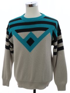 1980's Mens Totally 80s Look Cosby Style Sweater