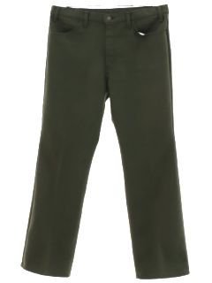 1990's Mens Olive Green Levis 517 Jeans-cut Pants