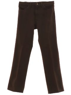 1990's Mens Wrangler Dark Brown Jeans-cut Pants