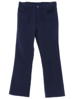 1970's Mens Dark Blue Levis 517 Jeans-cut Pants