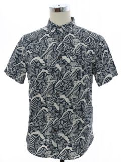 1990's Mens Cotton Graphic Print Shirt