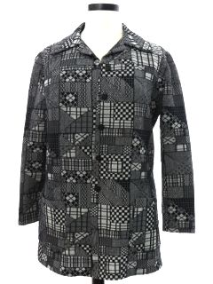 1970's Womens Op-Art Leisure Shirt Jacket