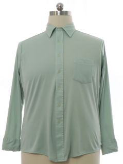 1970's Mens Solid Disco Shirt