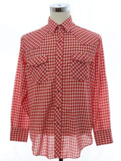 1980's Mens Roebucks Western Shirt