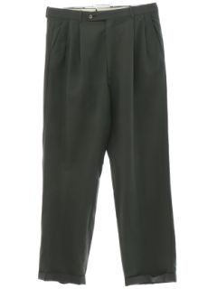 1980's Mens Tom James Wool Pleated Slacks Pants