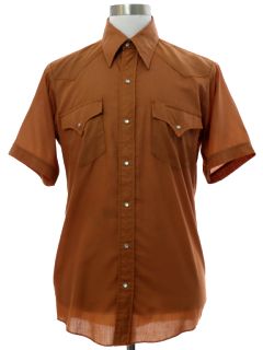 1970's Mens Grunge Western Shirt