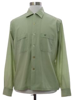 1960's Mens Grunge Mod Sport Shirt