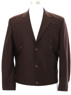 1980's Mens Mod Ike Style Western Blazer Sport Coat Jacket