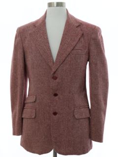 1970's Mens Wool Disco Blazer Sport Coat Jacket