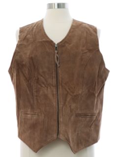 1990's Womens Leather Vest