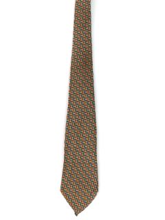 1930's Mens Stitched Silk Twill Necktie