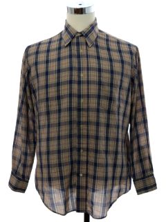 1980's Mens McGregor Bagipiper Plaid Shirt