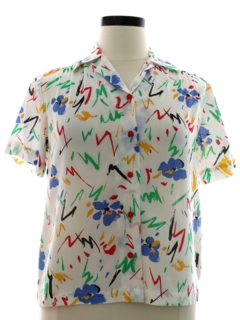 1980's Womens Totally 80s Sport Shirt
