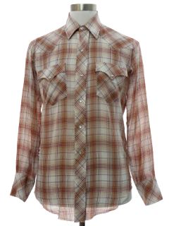 1980's Mens Western Shirt