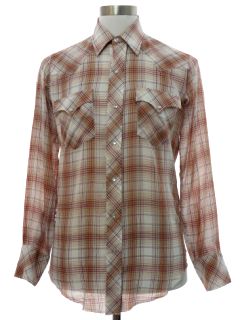 1980's Mens Western Shirt