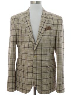 1990's Mens Plaid Blazer Sport Coat Jacket