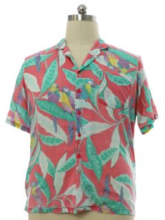 1980's Mens Cotton Hawaiian Shirt