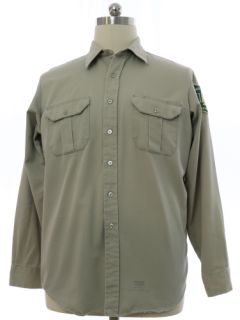 1980's Mens Uniform Work Shirt