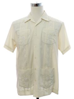 1990's Mens Guayabera Shirt