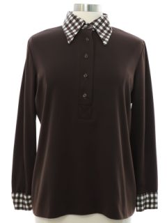 1970's Womens Mod Knit Shirt