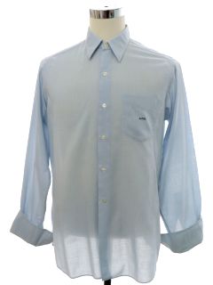 1960's Mens Mod French Cuff A.F.M. Monogrammed Shirt