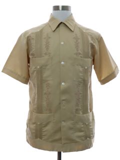 1990's Mens Guayabera Shirt