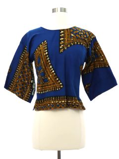 1990's Womens/Girls African Style Tunic Shirt