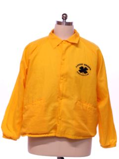 1990's Mens Lucky Brand Windbreaker Snap Front Jacket