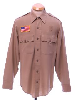 1980's Mens Uniform Work Shirt