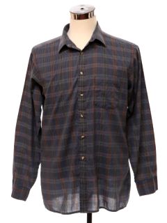 1980's Mens Plaid Shirt