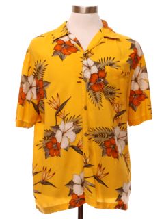 1990's Mens Rayon Hawaiian Shirt