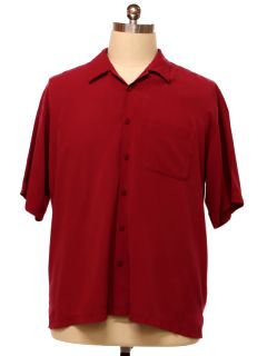 1990's Mens Rayon Blend Sport Shirt