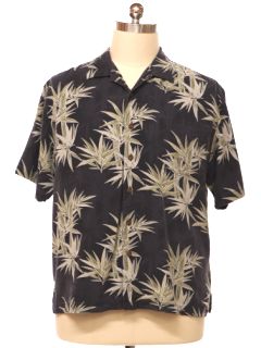 90's Tommy Bahama Silk Shirt Pineapple Print Hawaiian 