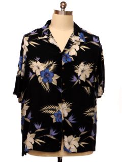 1990's Mens Rayon Hawaiian Shirt