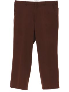 1970's Mens Brown Disco Pants