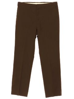 1980's Mens Flat Front Slacks Pants