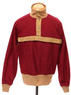 1980's Mens Totally 80s Pullover Nylon Shirt Jacket