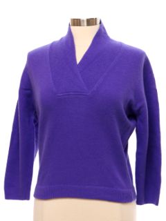 1970's Womens Angora Lambswool Blend Sweater