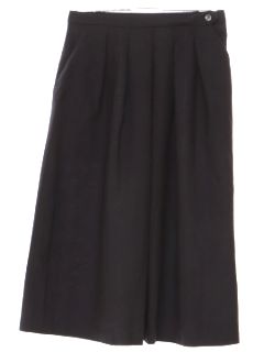 1980's Womens Rayon Blend Pleated Skirt