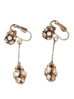1960's Womens Accessories - Clip on Dangle Earrings