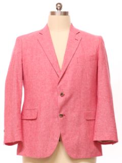 1980's Mens Pink 80s Style Blazer Sport Coat Jacket