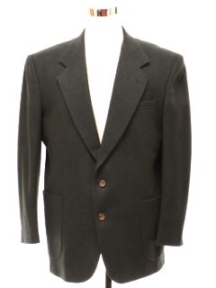 1990's Mens Oscar De La Renta Wool Blazer Sport Coat Jacket