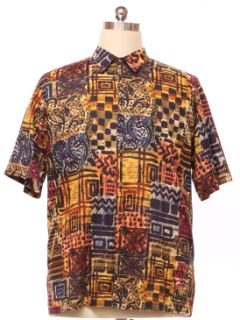 1990's Mens Tori Richard Cotton Lawn Hawaiian Shirt