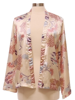 1980's Womens Asian Inspired Print Shirt