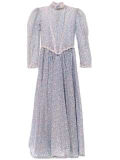 1970's Womens/Girls Prairie Dress