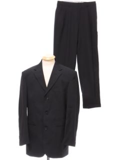 1980's Mens Black Totally 80s City Streets Suit