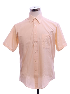 1970's Mens Manhattan Solid Mod Shirt